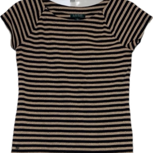 Ralph Lauren Tops - Ralph Lauren, black, and gold shirt